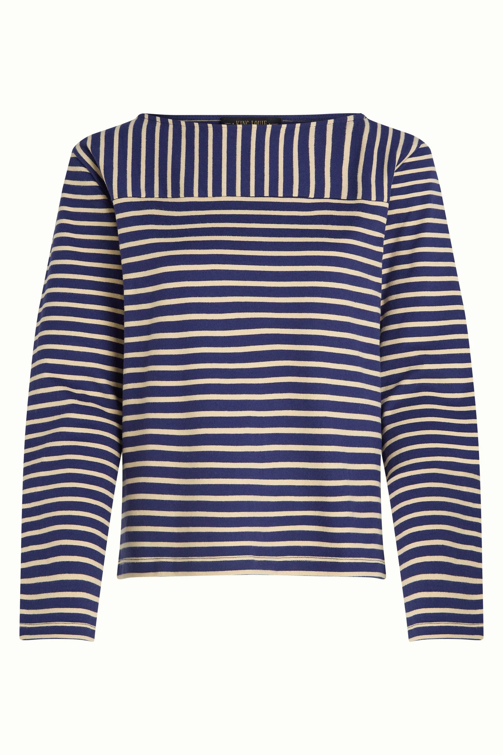 Boatneck Yoke Top Britney Stripe - Image 5